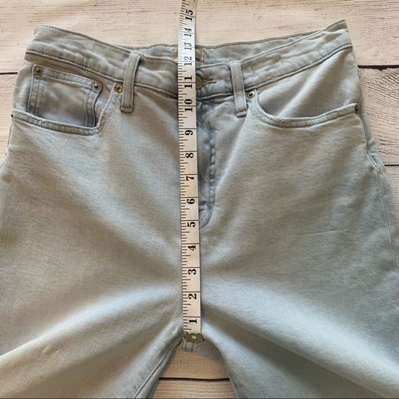 J. Crew Slim Wide Leg High Rise Jeans in Misty Surf Light Wash - Picture 4 of 10